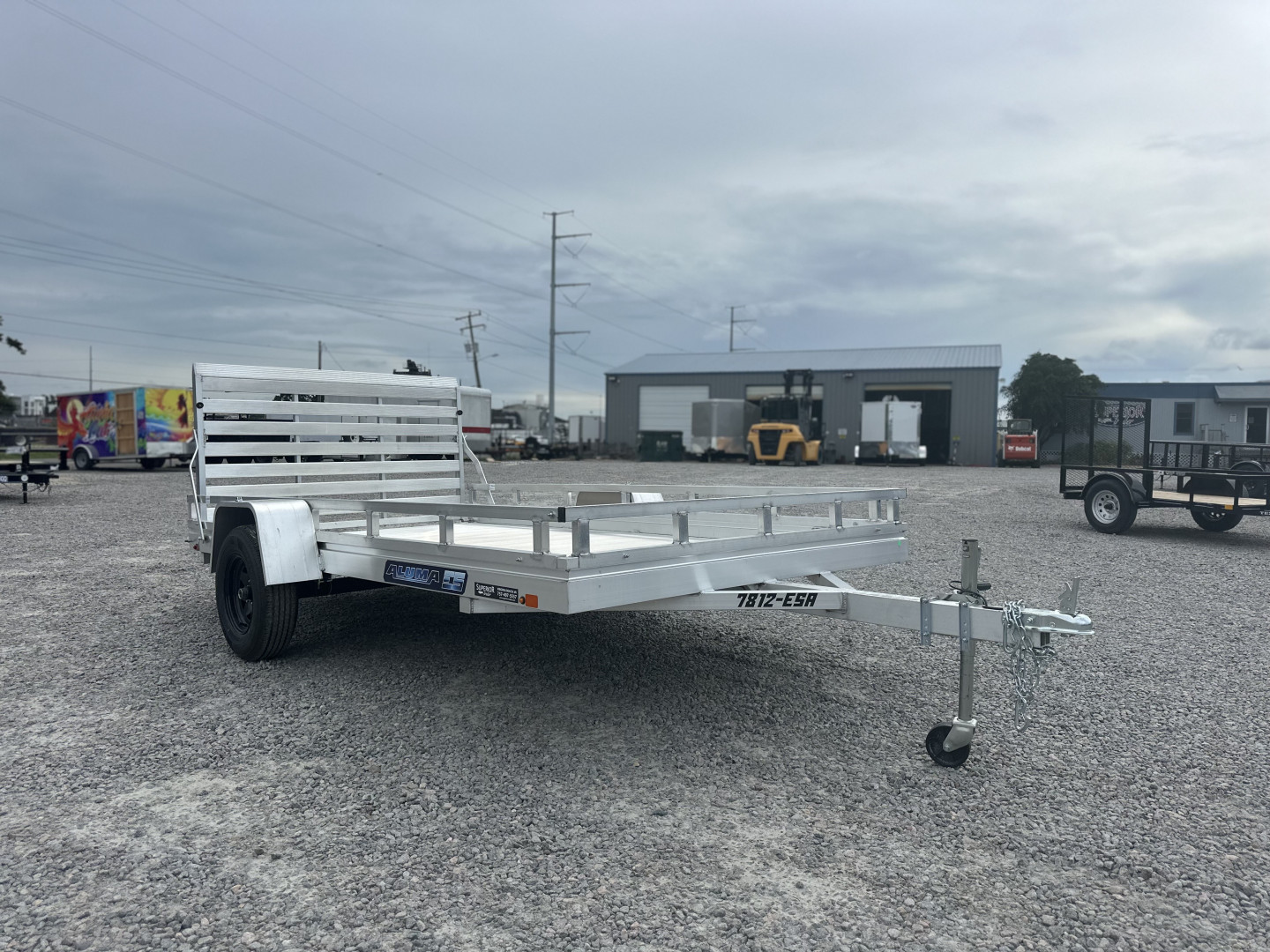 New 2026 Aluma 7812ES-A Utility Trailer