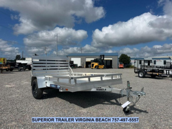 New 2026 ALUMA 7810ES Utility Trailer W/ Rail Kit