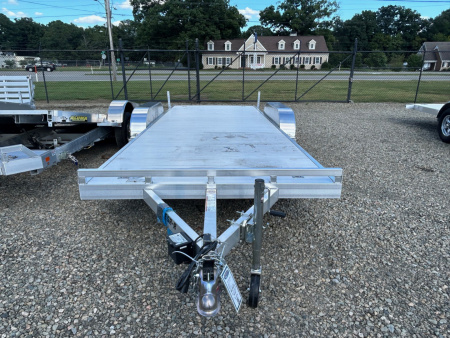 New 2026 Aluma 8218 w/ Slide Out Ramps Car Trailer