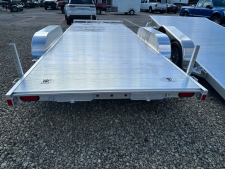 New 2026 Aluma 8218 w/ Slide Out Ramps Car Trailer