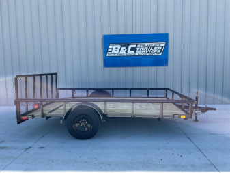 New 2025 DAVIDSON 83X12 PIPE TOP SINGLE AXLE UTILITY W/36  GATE, DOVE TAIL