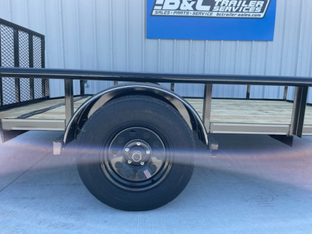 New 2025 DAVIDSON 83X12 PIPE TOP SINGLE AXLE UTILITY W/36" GATE, DOVE TAIL