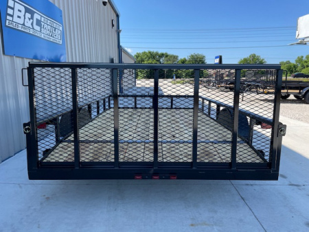 New 2025 DAVIDSON 83X12 PIPE TOP SINGLE AXLE UTILITY W/36" GATE, DOVE TAIL