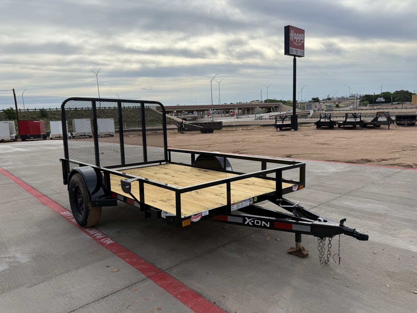 New 2025 X-On 77"x10' Single Axle Utility Trailer - U2