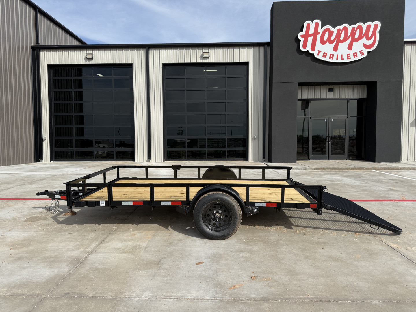 New 2025 X-On 77"x12' Single Axle Utility Trailer - U2