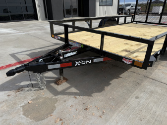 New 2025 X-On 77"x12' Single Axle Utility Trailer - U2