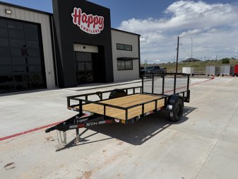 New 2025 X-On 77"x12' Single Axle Utility Trailer - U2