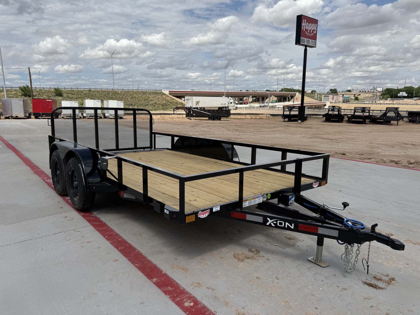New 2025 X-On 83"x14' Tandem Axle Utility Trailer - U6