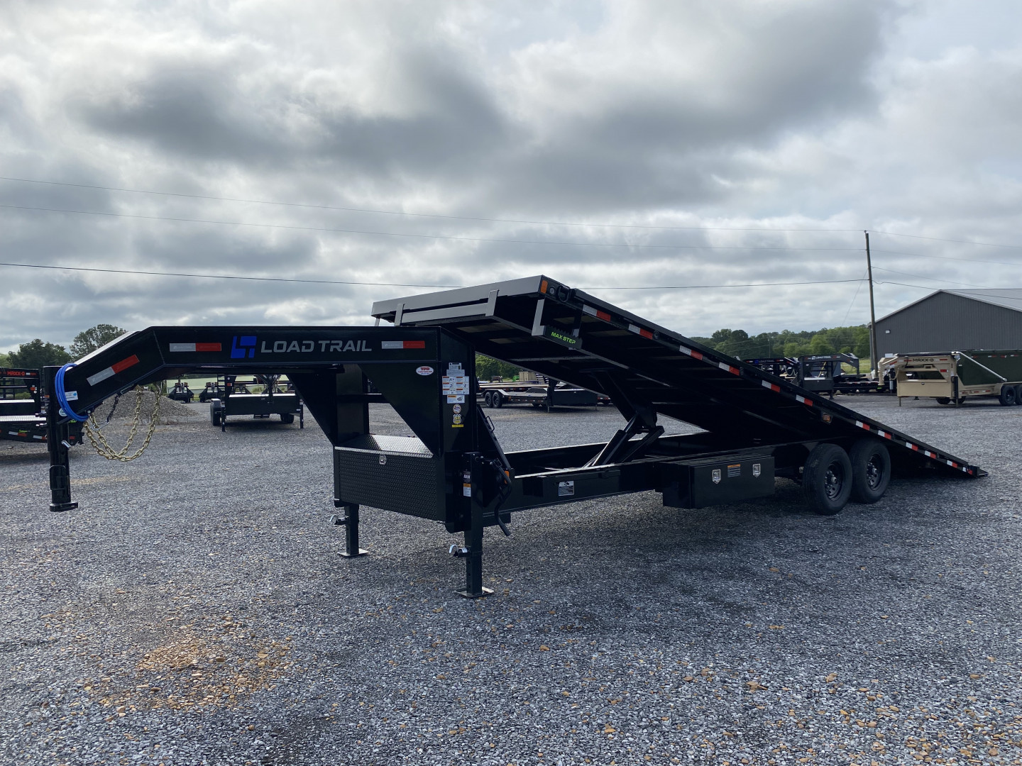 New 2025 Load Trail 102" x 28' 14k Gooseneck Deckover Tilt Trailer