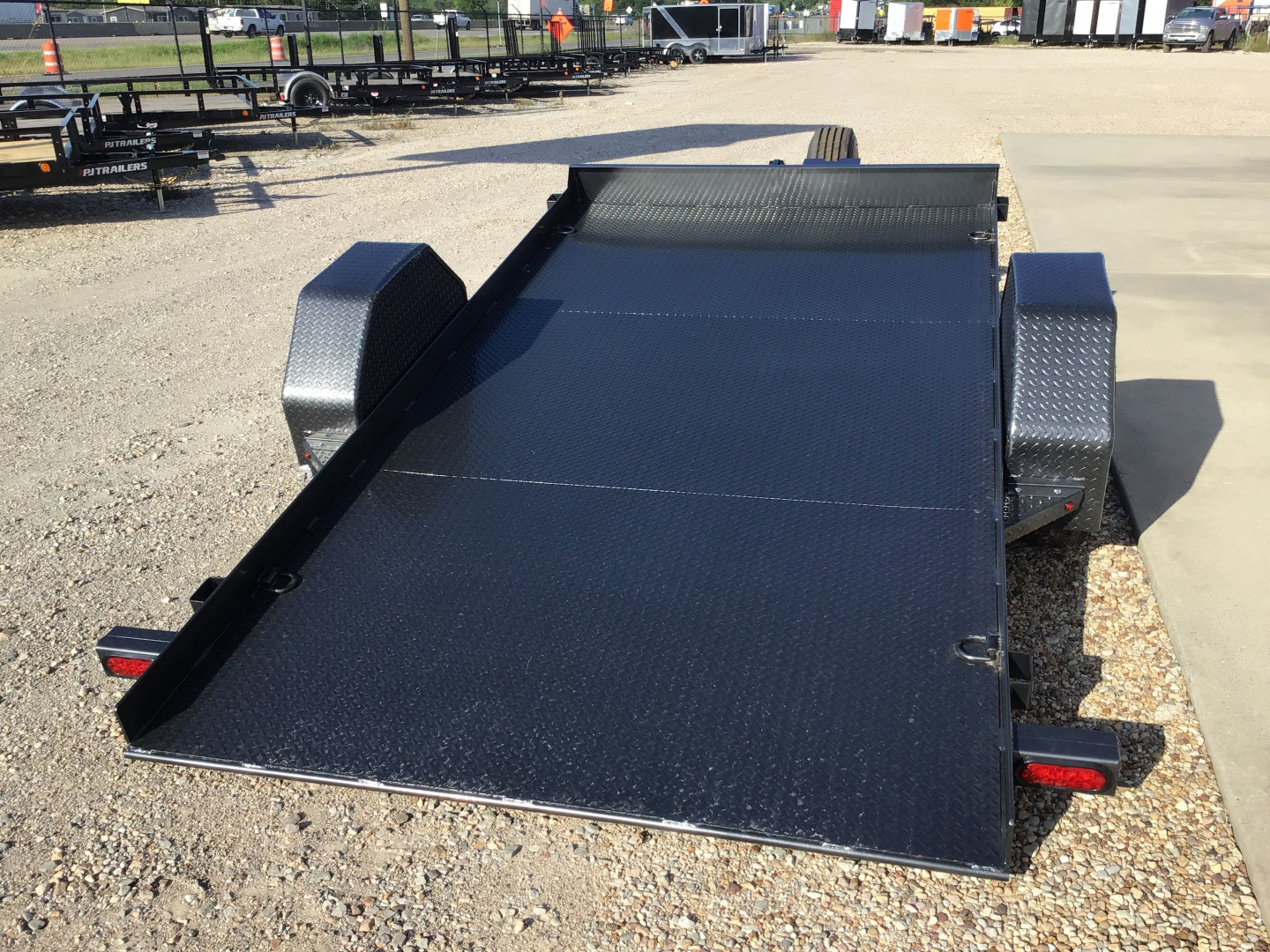 New 2025 Diamond C 77"x12' BP Single Axle Hydraulically Dampened Tilt - DSA107