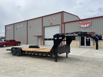 New 2026 PJ 83"x24' Gooseneck Equipment Tilt Trailer – T6