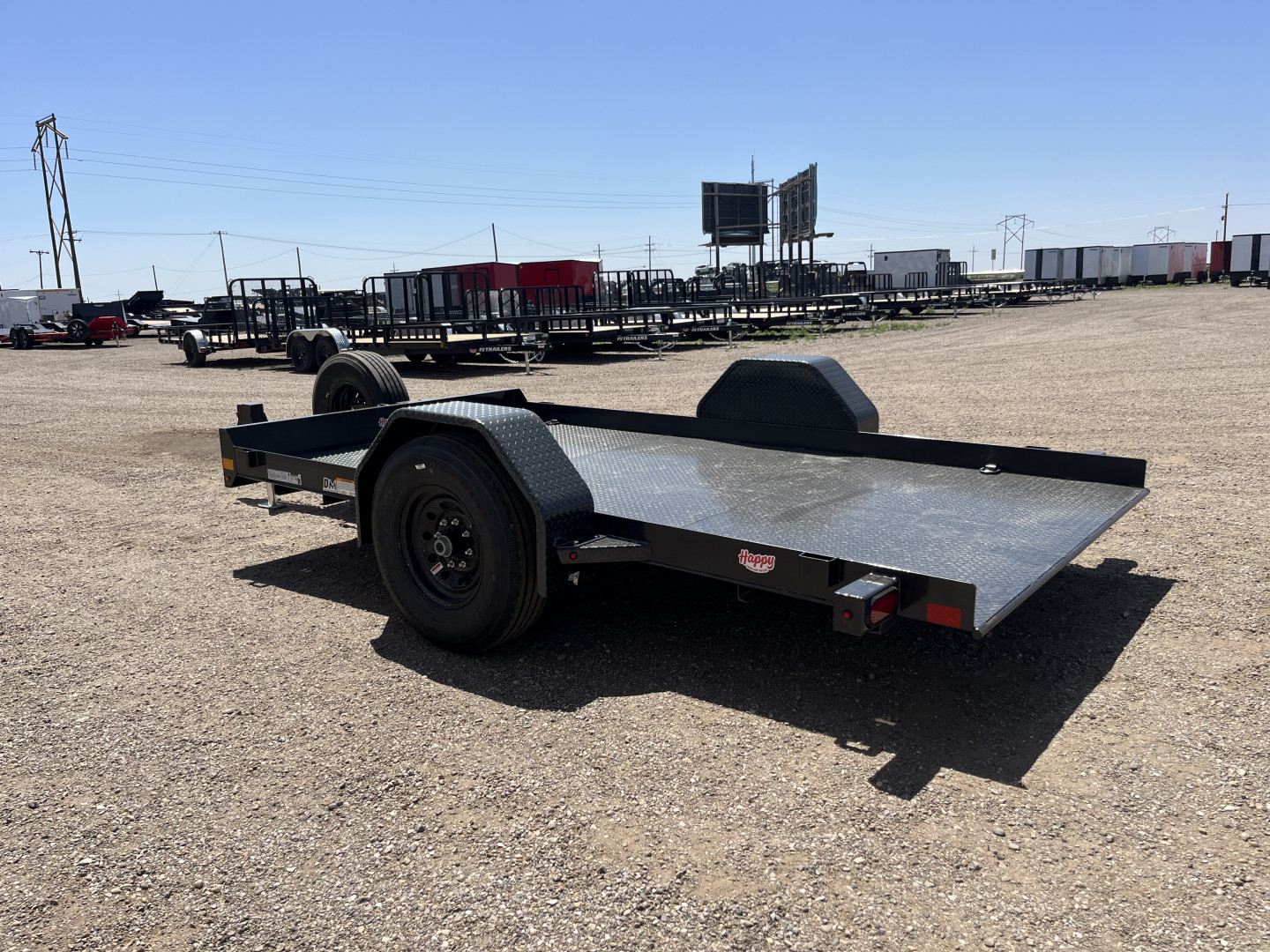 New 2025 Diamond C 77"x12' BP Single Axle Hydraulically Dampened Tilt - DSA107