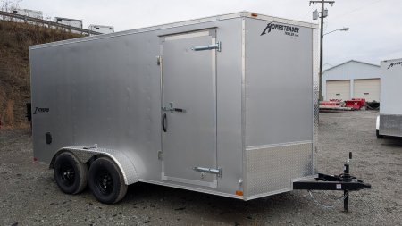 New 2026 Homesteader 7x14 Intrepid V-Nose Cargo Trailer w/ Ramp Door