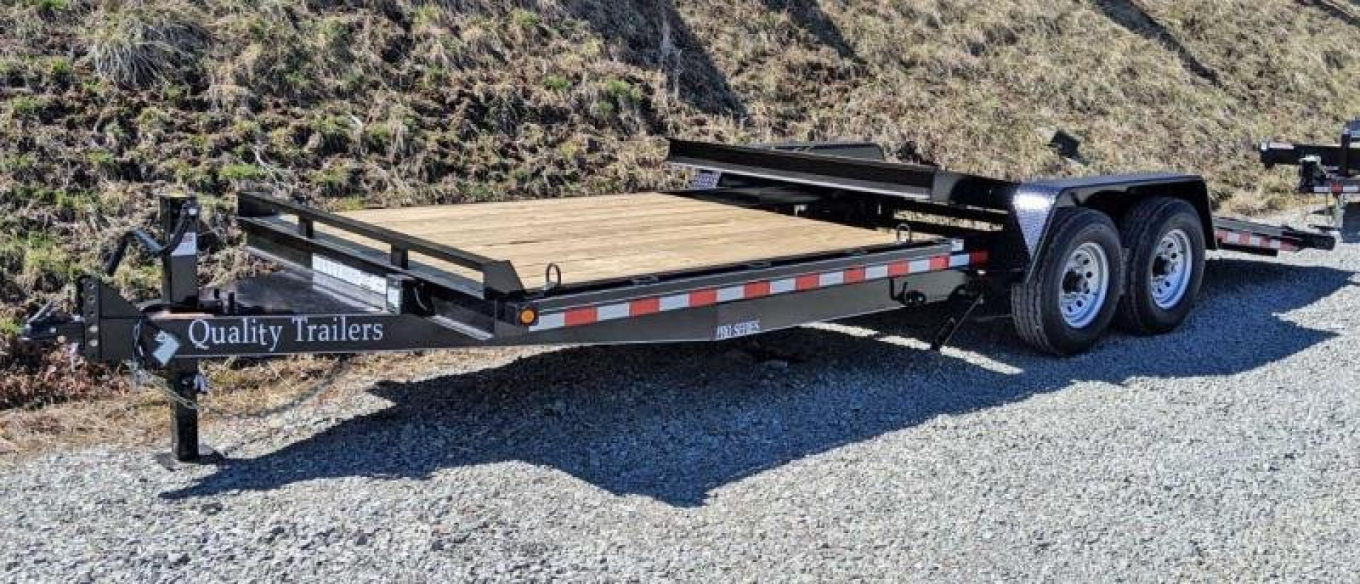 New 2026 Quality 20'6" (6+14) PRO Lo Pro Split Tilt Trailer w/ Adjustable Coupler