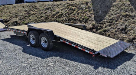 New 2026 Quality 20'6" (6+14) PRO Lo Pro Split Tilt Trailer w/ Adjustable Coupler