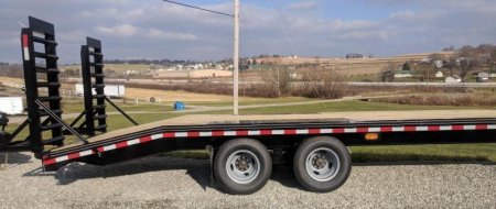 New 2026 Quality 20+5 HD Tandem Dual Deckover Gooseneck w/ Spring Assist Ramps