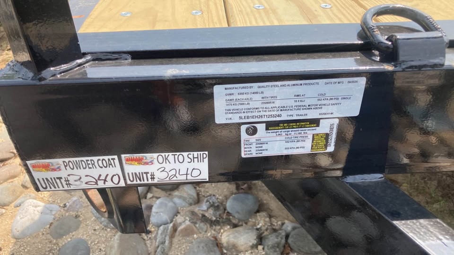 New 2026 Quality Steel and Aluminum 20' 14k gvwr Equipment Trailer