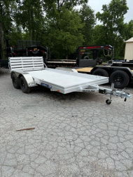 New 2025 Aluma 7814ESA-TA-EL-BT Utility Trailer
