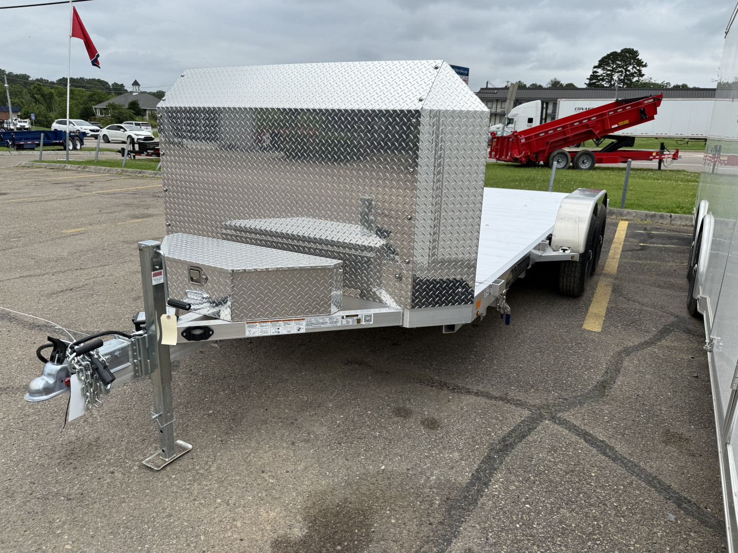 New 2025 Aluma 8216H-ANV-TILT-TA-EL Utility Trailer