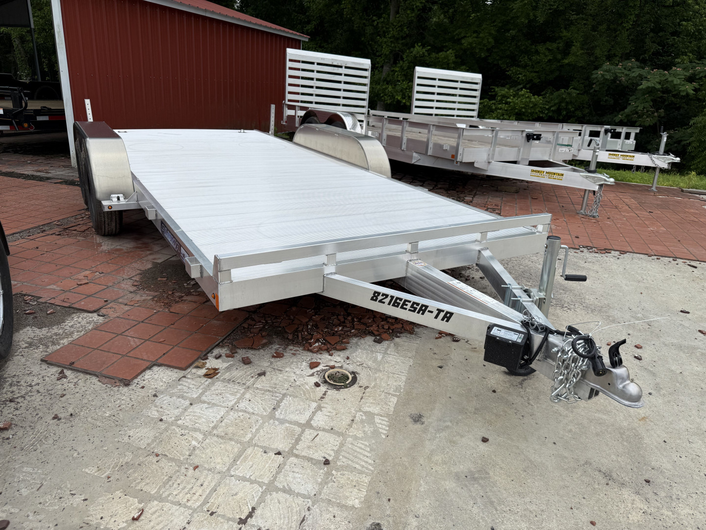 New 2025 Aluma 8216ESA-TA-EL-R-RTD Utility Trailer