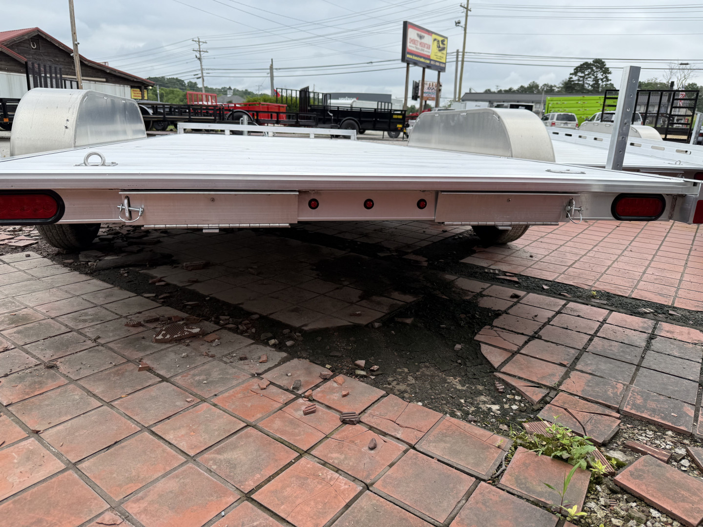 New 2025 Aluma 8216ESA-TA-EL-R-RTD Utility Trailer