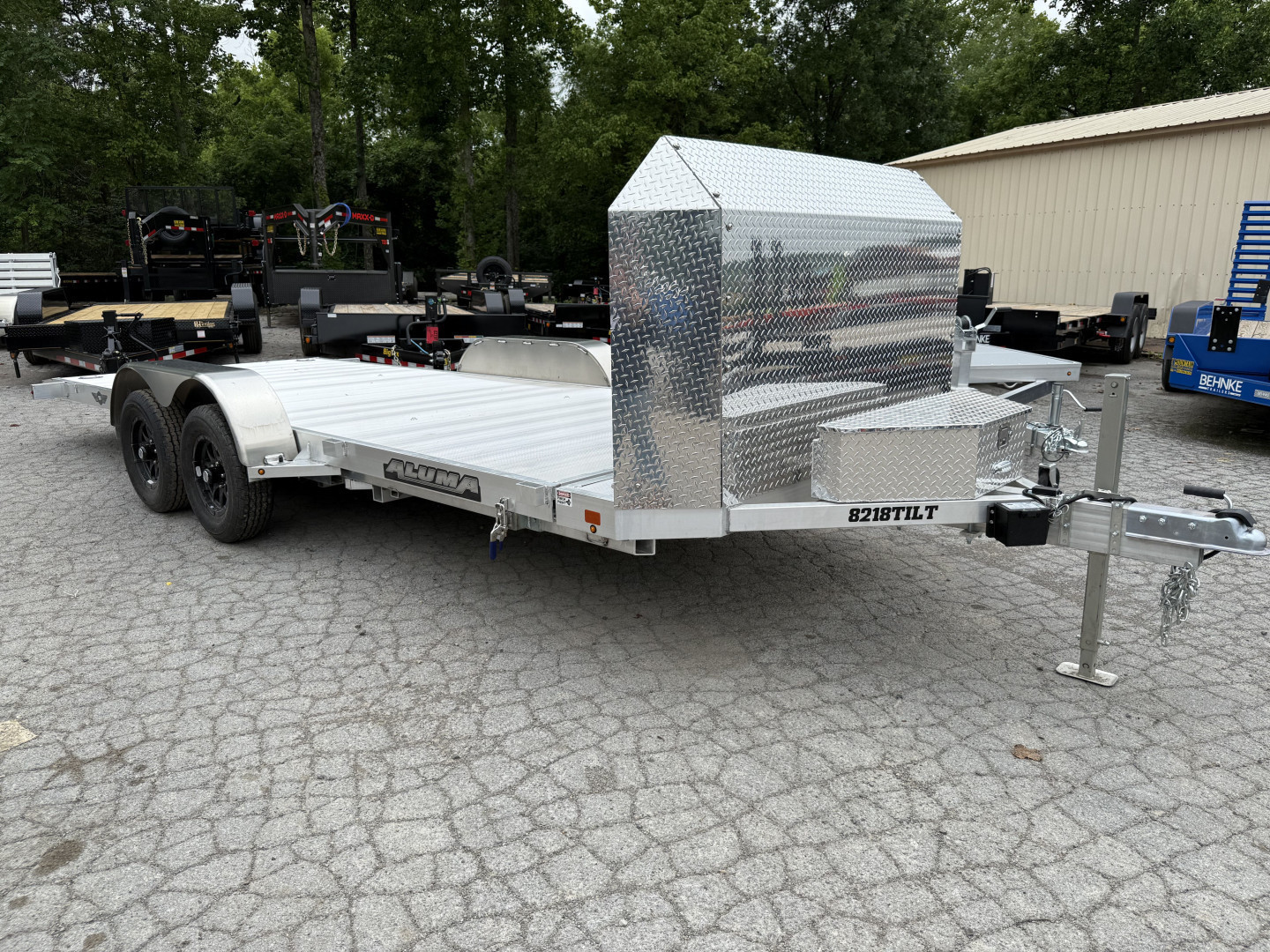 New 2025 Aluma 8218ANV-TILT-TA-EL-RTD Utility Trailer