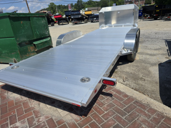New 2025 Aluma 8218ANV-TILT-TA-EL-RTD Utility Trailer