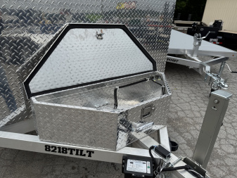 New 2025 Aluma 8218ANV-TILT-TA-EL-RTD Utility Trailer