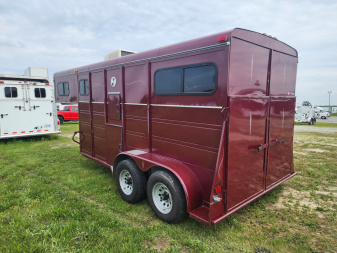 Used 1999 Big Valley LQ 2H Straight Load B/P Horse Trailer ( No Trade )