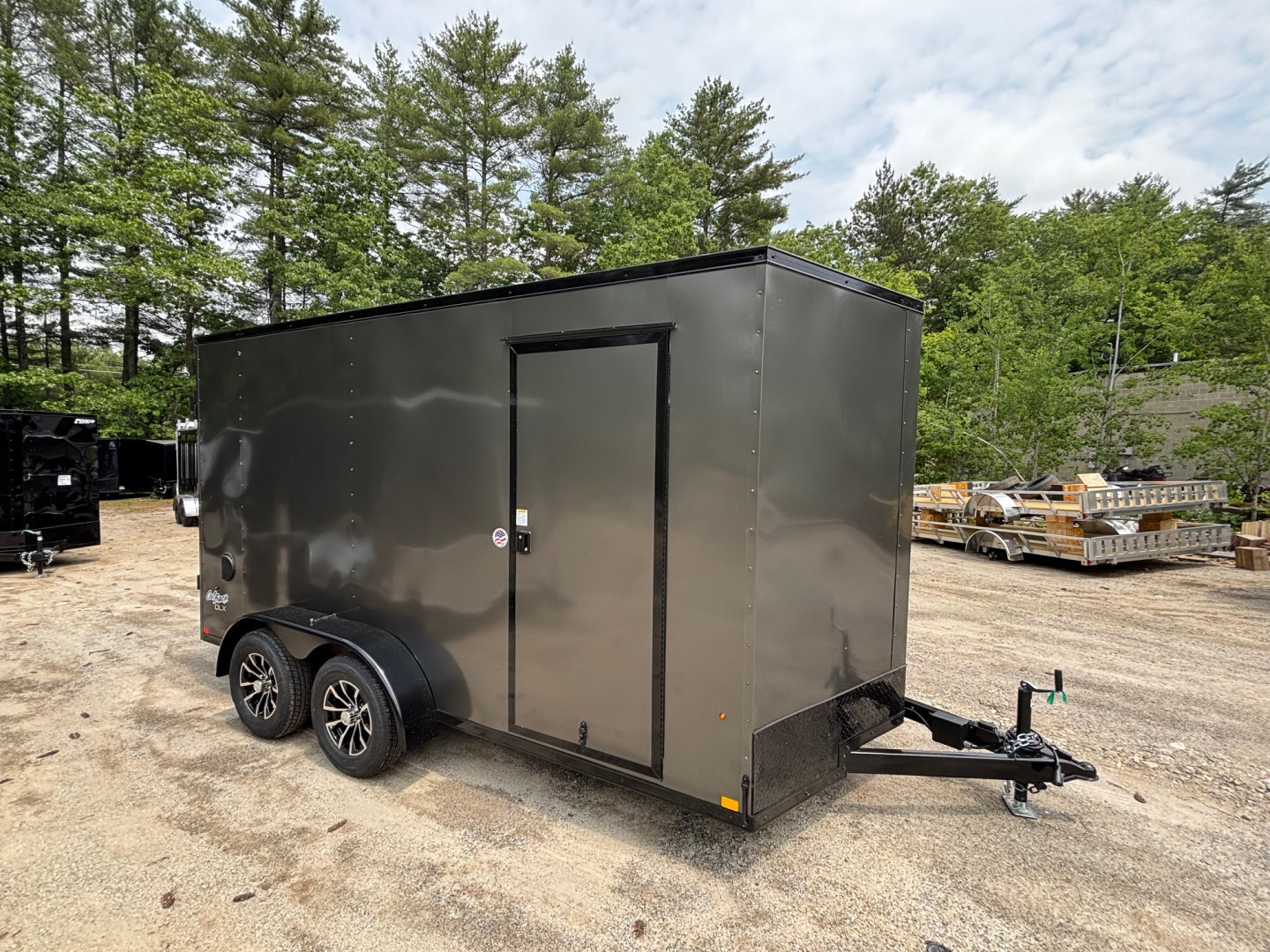 New 2025 Pace American 7X14 +2ft V-nose / Blackout Package/ 7' interior - 7000GVW