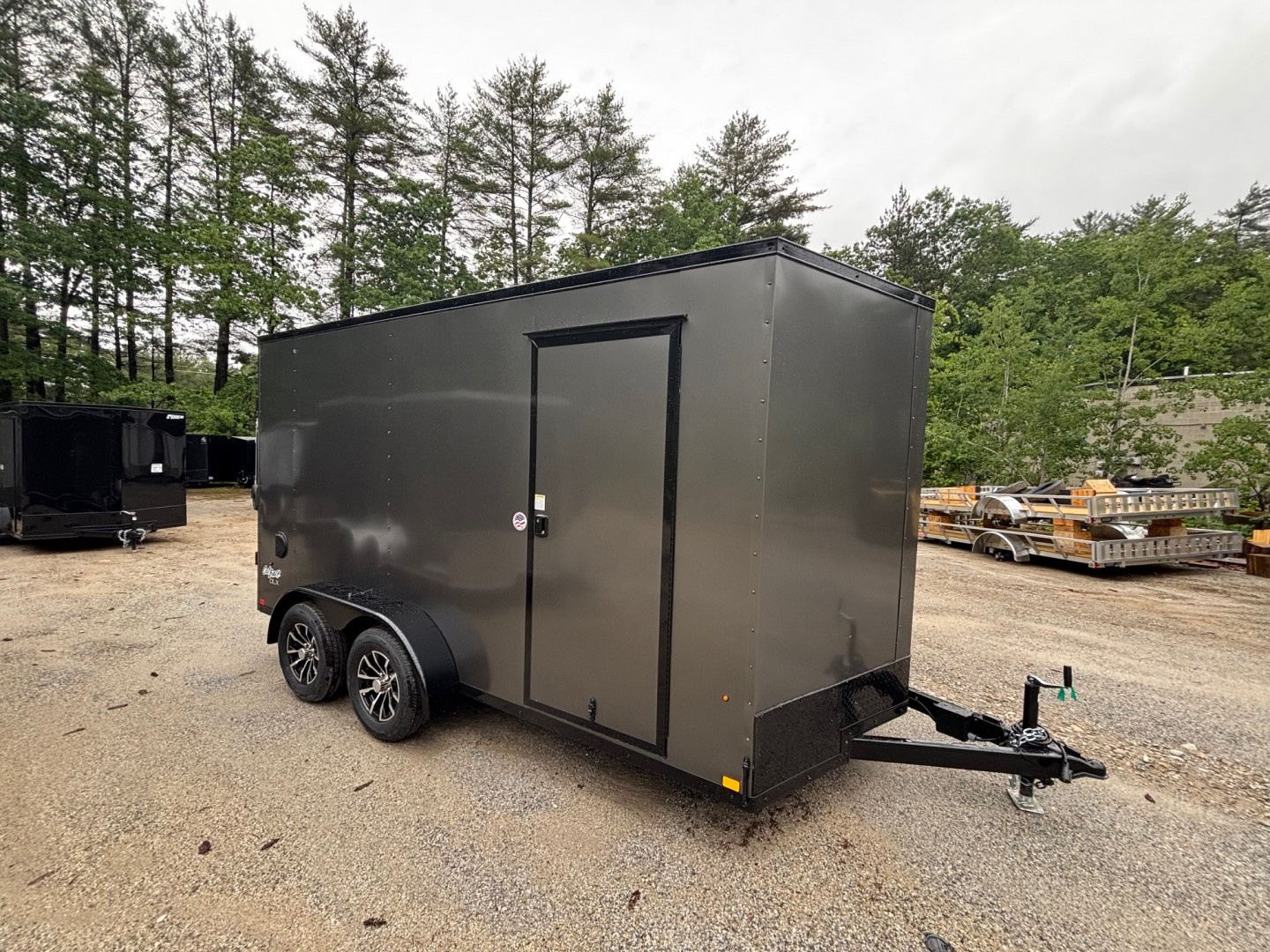 New 2025 Pace American 7X14 +2ft V-nose / Blackout Package/ 7' interior - 7000GVW