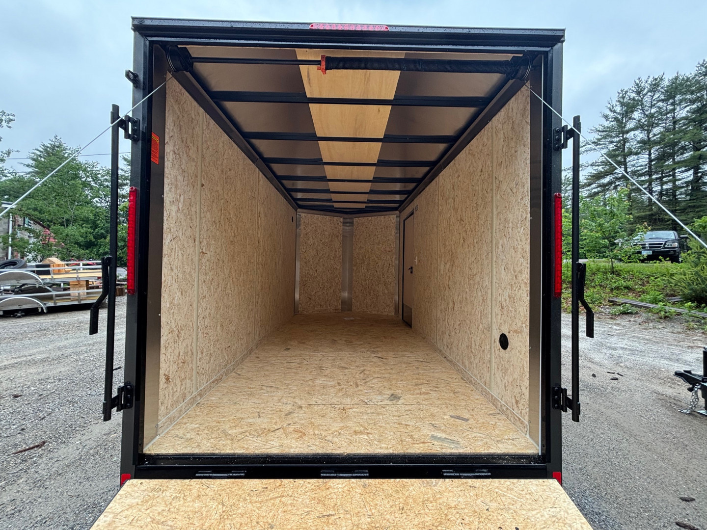 New 2025 Pace American 7X14 +2ft V-nose / Blackout Package/ 7' interior - 7000GVW