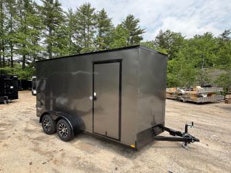 New 2025 Pace American 7X14 +2ft V-nose / Blackout Package/ 7' interior - 7000GVW