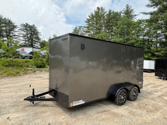 New 2025 Pace American 7X14 +2ft V-nose / Blackout Package/ 7' interior - 7000GVW