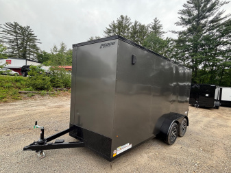 New 2025 Pace American 7X14 +2ft V-nose / Blackout Package/ 7' interior - 7000GVW