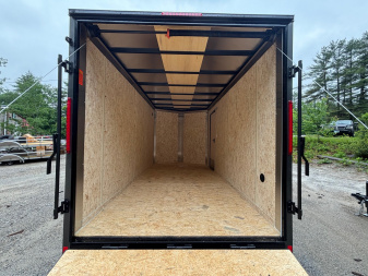 New 2025 Pace American 7X14 +2ft V-nose / Blackout Package/ 7' interior - 7000GVW