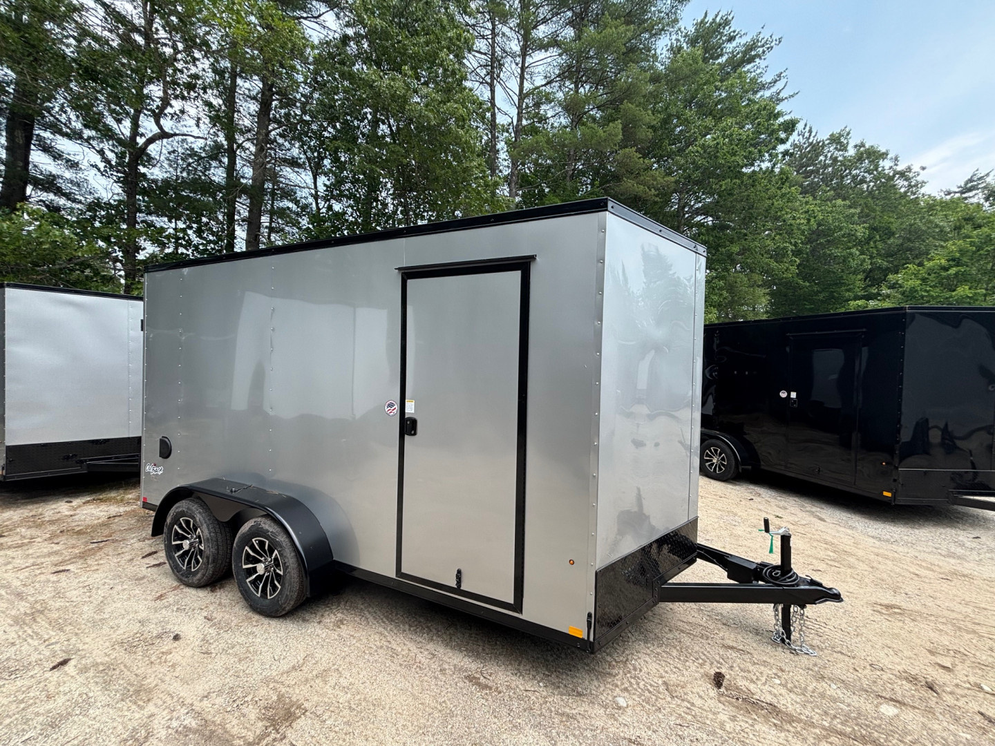 New 2025 Pace American 7X14 +2ft V-nose / Blackout Package/ 7' interior - 7000GVW