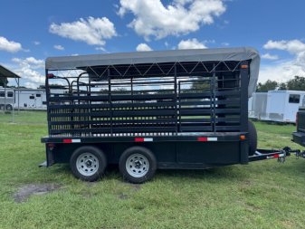 Used 2022 Texas Trailers Texas Trailers 12' Stock / Stock Combo Trailer Stock / Stock Combo Trailer