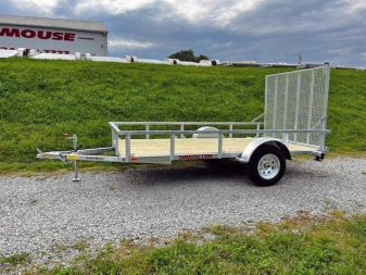 New 2026 Load Rite 6x12 ALL GALVANIZED Utility w/ Spring Assist Gate