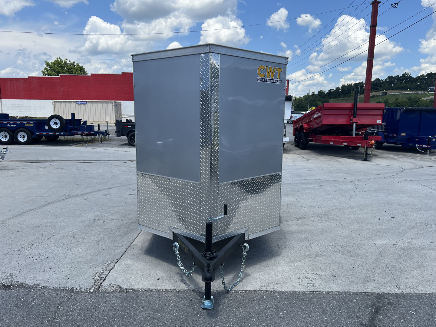 New 2025 Covered Wagon Trailers 5X8 SA SIDE DOOR RAMP 6" Cargo / Enclosed Trailer