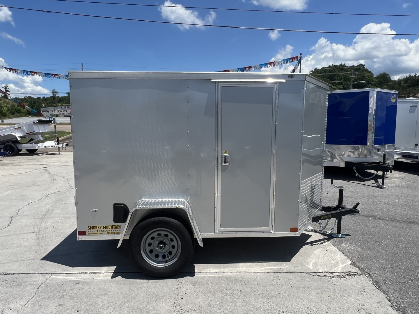 New 2025 Covered Wagon Trailers 5X8 SA SIDE DOOR RAMP 6" Cargo / Enclosed Trailer