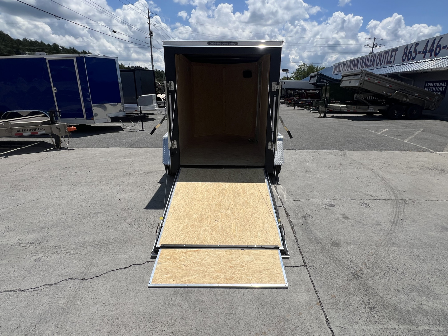 New 2025 Covered Wagon Trailers 5X8 SA SIDE DOOR RAMP 6" Cargo / Enclosed Trailer