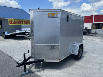 New 2025 Covered Wagon Trailers 5X8 SA SIDE DOOR RAMP 6" Cargo / Enclosed Trailer