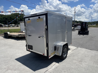New 2025 Covered Wagon Trailers 5X8 SA SIDE DOOR RAMP 6" Cargo / Enclosed Trailer