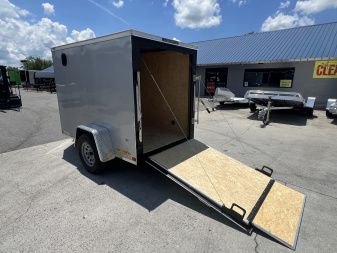 New 2025 Covered Wagon Trailers 5X8 SA SIDE DOOR RAMP 6" Cargo / Enclosed Trailer