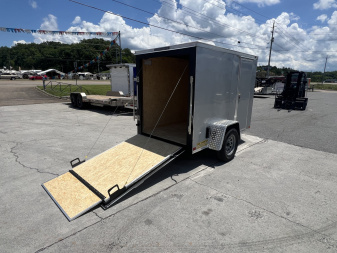 New 2025 Covered Wagon Trailers 5X8 SA SIDE DOOR RAMP 6" Cargo / Enclosed Trailer