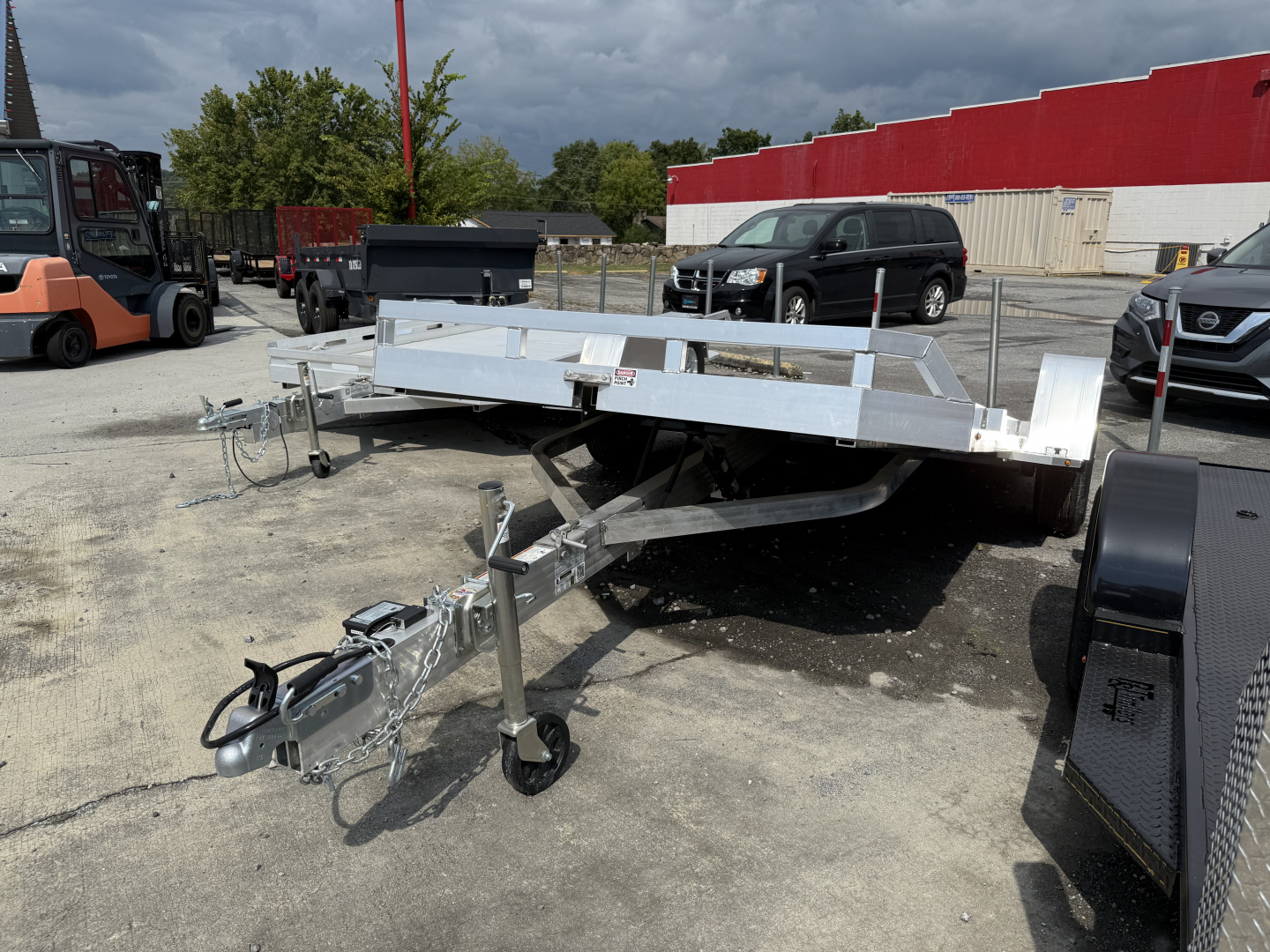 New 2025 Aluma 8214H-TILT-S-EL-RTD Utility Trailer