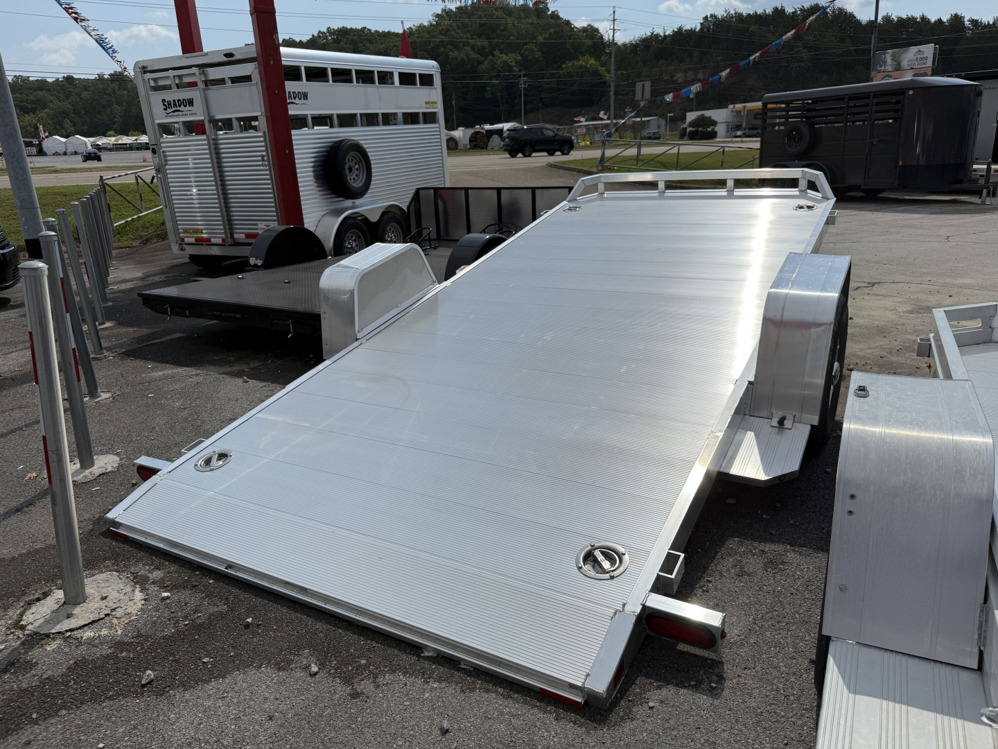 New 2025 Aluma 8214H-TILT-S-EL-RTD Utility Trailer