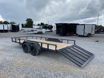 New 2025 Lamar 83"X16' 7K Utility Trailer