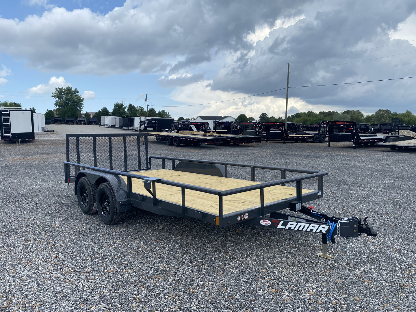 New 2025 Lamar 83"X16' 7K Utility Trailer